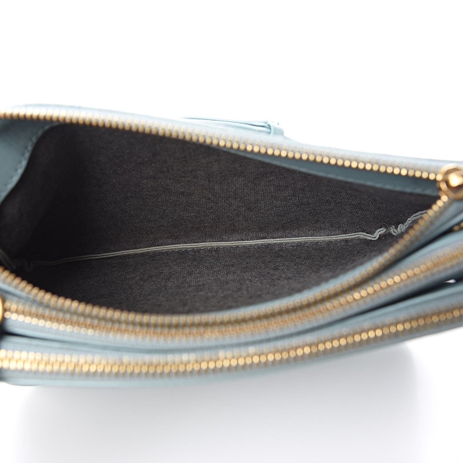 Celine Lambskin Small Trio Crossbody Bag Glacier 5 of 14