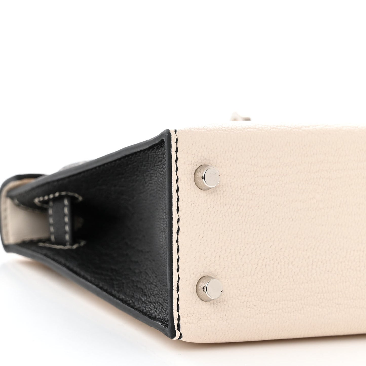 Chevre Mysore Horseshoe Mini Kelly Sellier 20 Nata Black