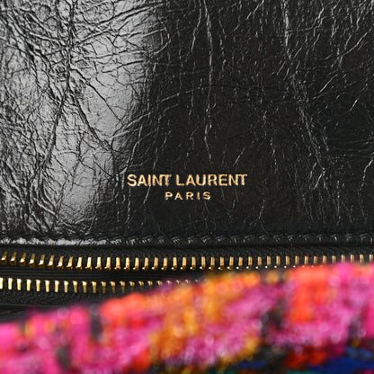 Saint Laurent Tweed Calfskin Matelasse Monogram Medium Niki Chain Satchel Multicolor 6 of 10