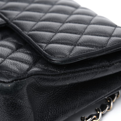 Chanel Caviar Quilted Medium Double Flap Black 37 of 39
