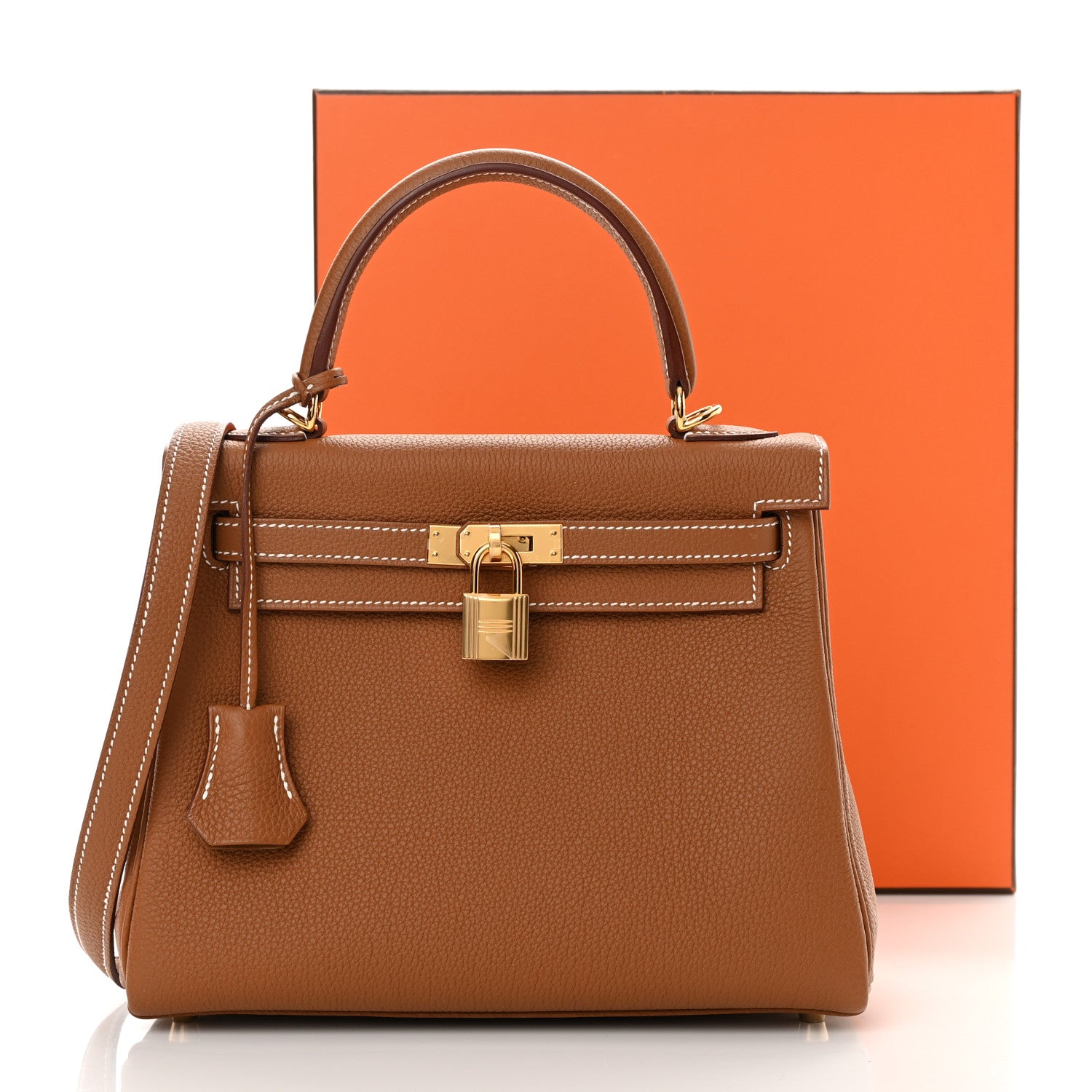 Hermes Togo Kelly Retourne 25 Gold 13 of 13