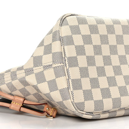 Louis Vuitton Damier Azur Neo Neverfull MM Rose Ballerine 8 of 9