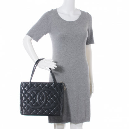 Chanel Caviar Medallion Tote Black 2 of 7
