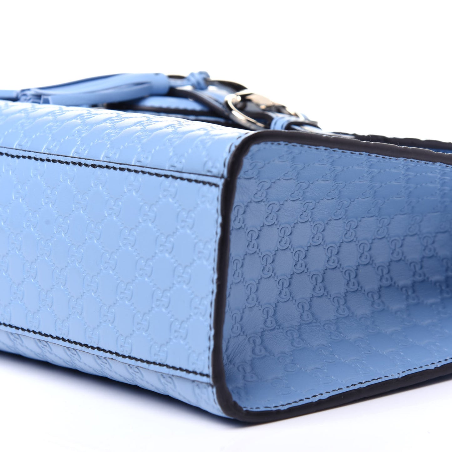 Microguccissima Medium Emily Chain Shoulder Bag Mineral Blue