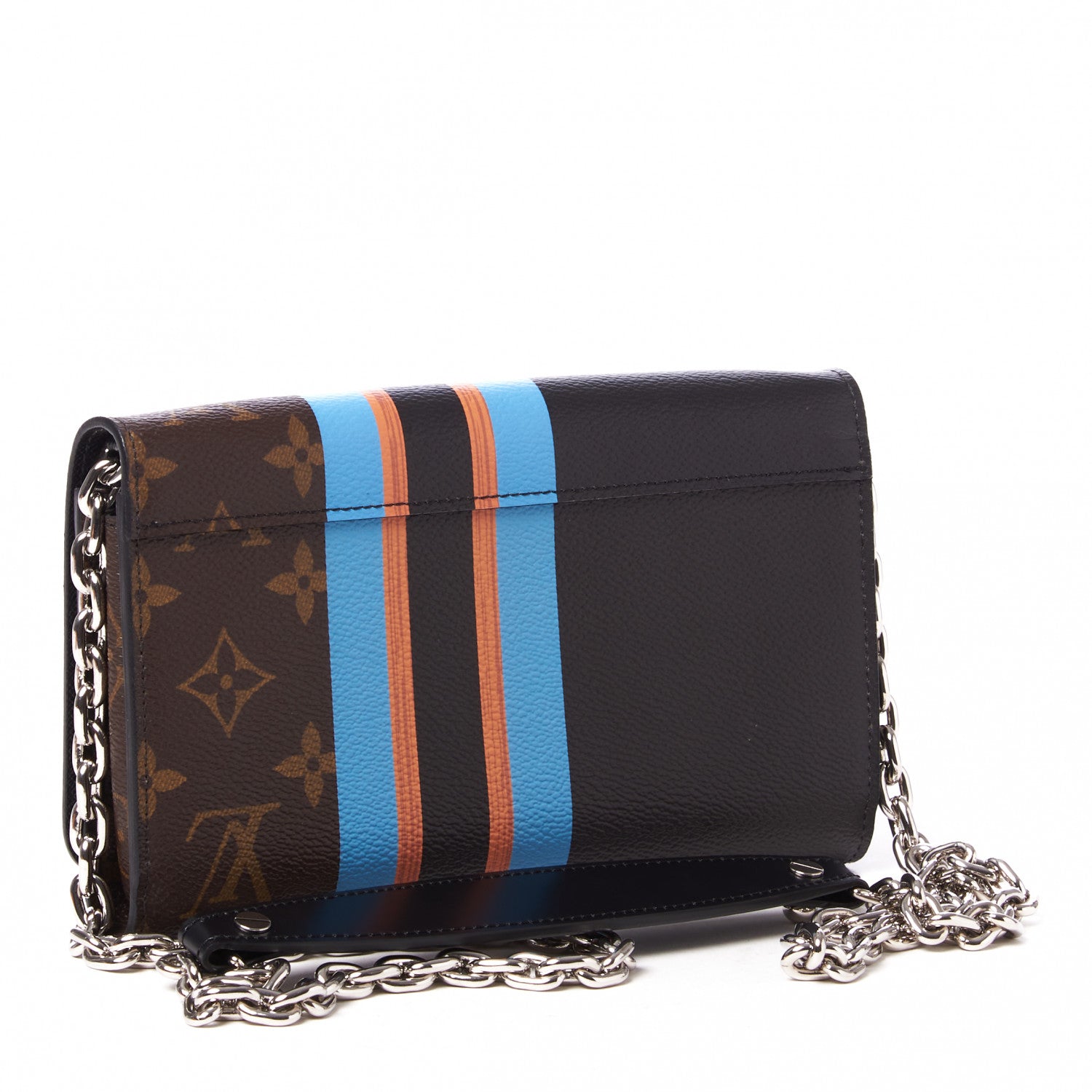 Louis Vuitton Monogram Stripe Twist Chain Wallet 2 of 8