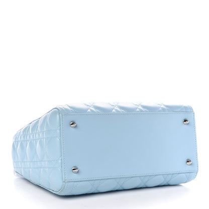 Christian Dior Lambskin Cannage Medium Lady Dior Light Blue 5 of 10