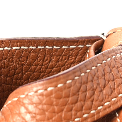 Hermes Taurillon Clemence Halzan 31 Gold 7 of 12