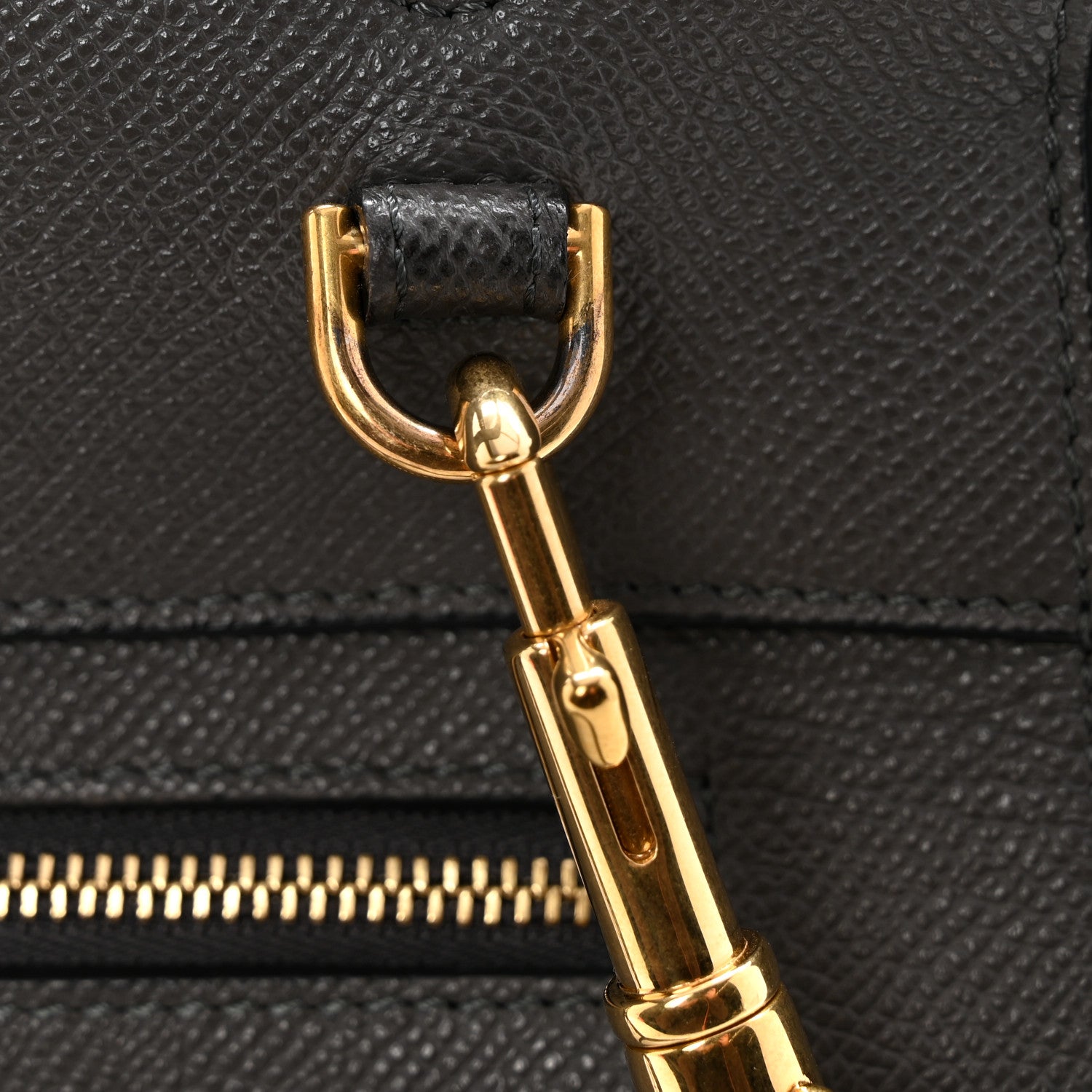 Celine Grained Calfskin Nano Belt Bag Grey 13 of 16