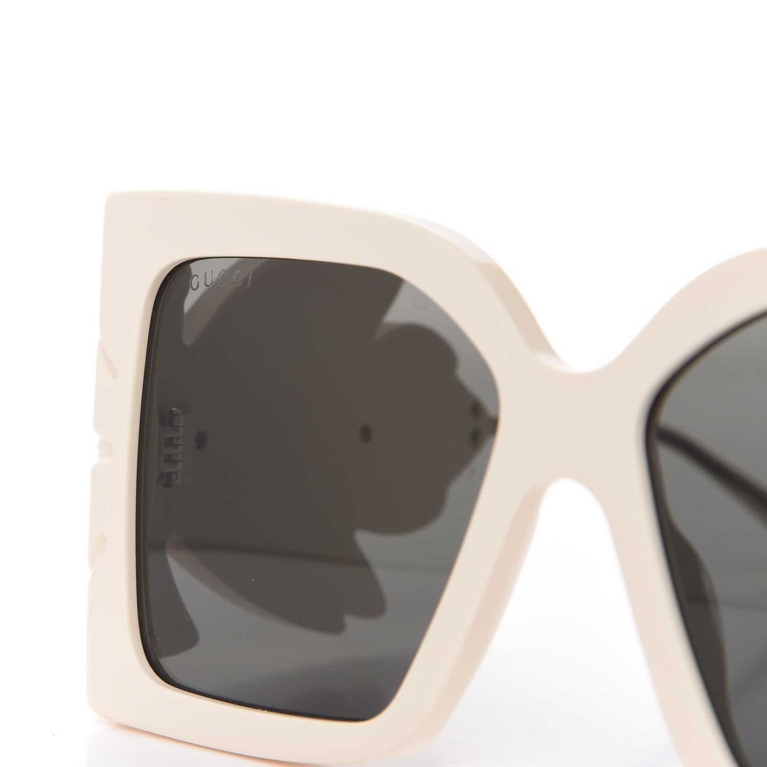 Gucci Acetate Square Frame Wing Sunglasses GG0535S Ivory 7 of 8