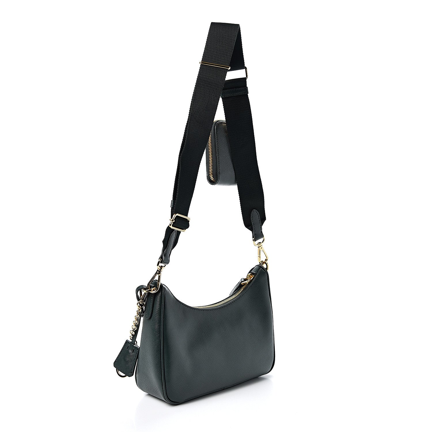 Prada Saffiano Lux Re-Edition 2005 Shoulder Bag Smeraldo 2 of 9