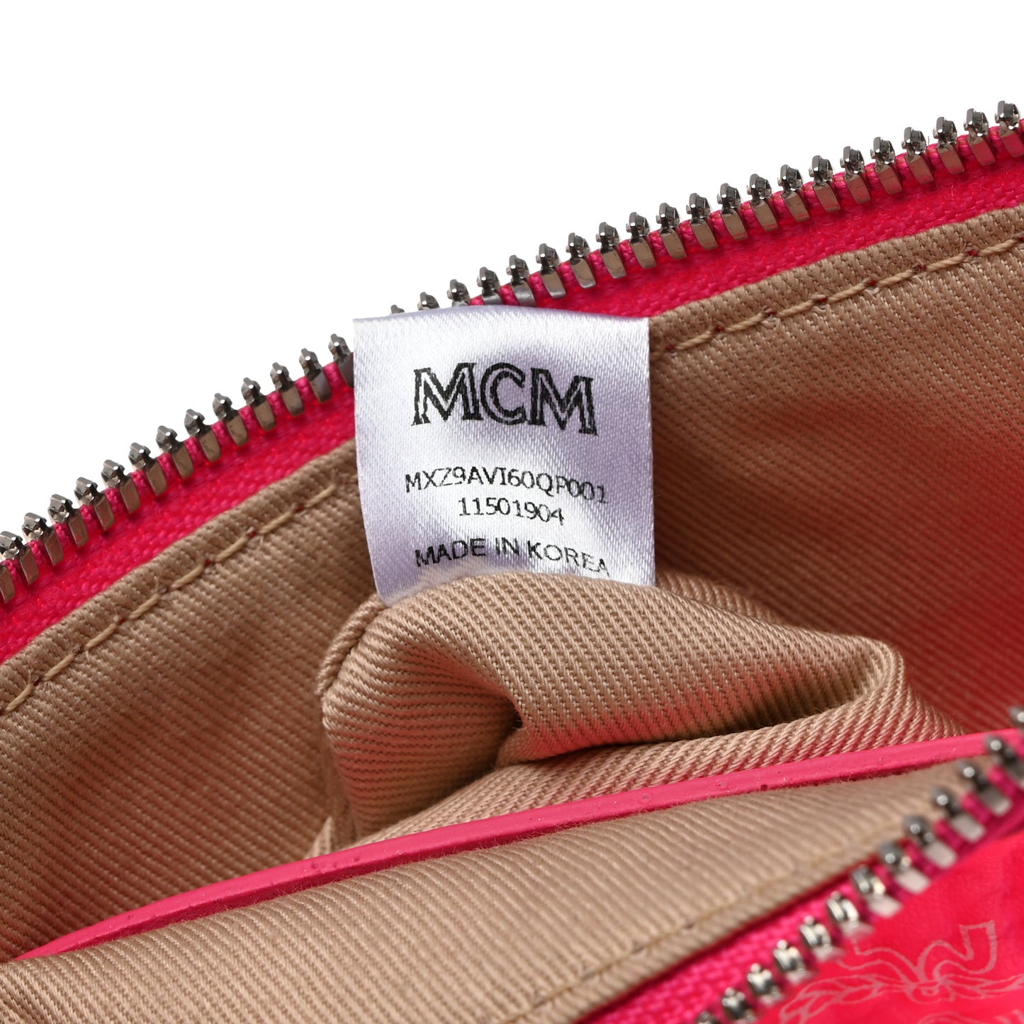 Visetos Wristlet Zip Pouch Neon Pink