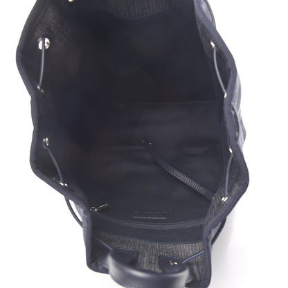 Chanel Canvas Large Deauville Backpack Denim Blue 5 of 14