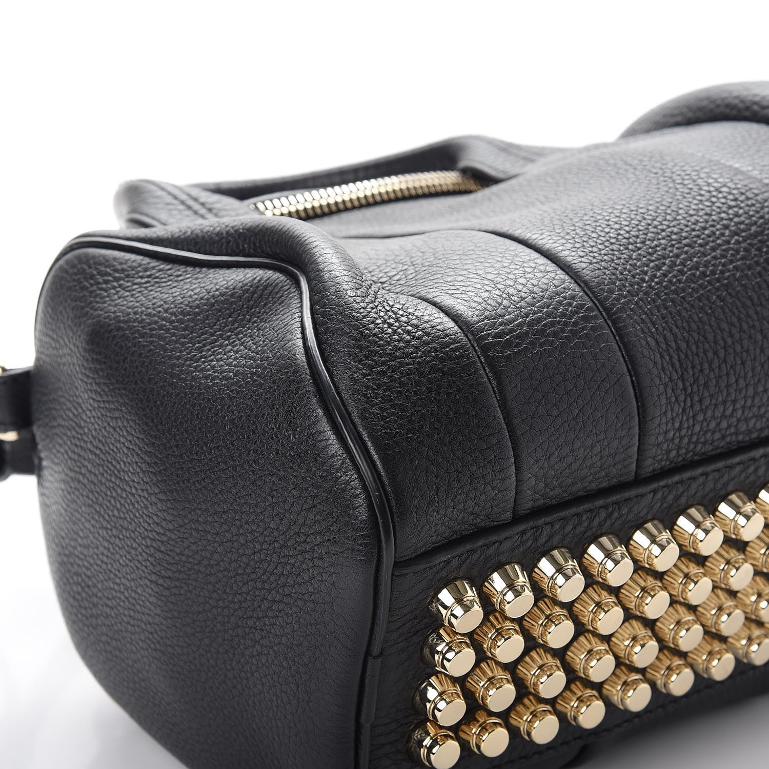 Alexander Wang Pebbled Lambskin Rockie Black Pale Gold Hardware 8 of 9