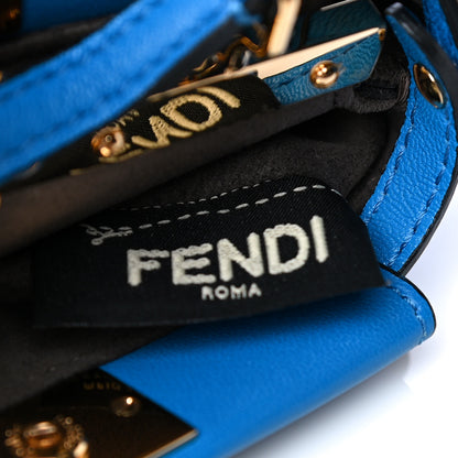 Fendi Shiny Nappa Micro Peekaboo Iconic Satchel Blue Royal 6 of 11