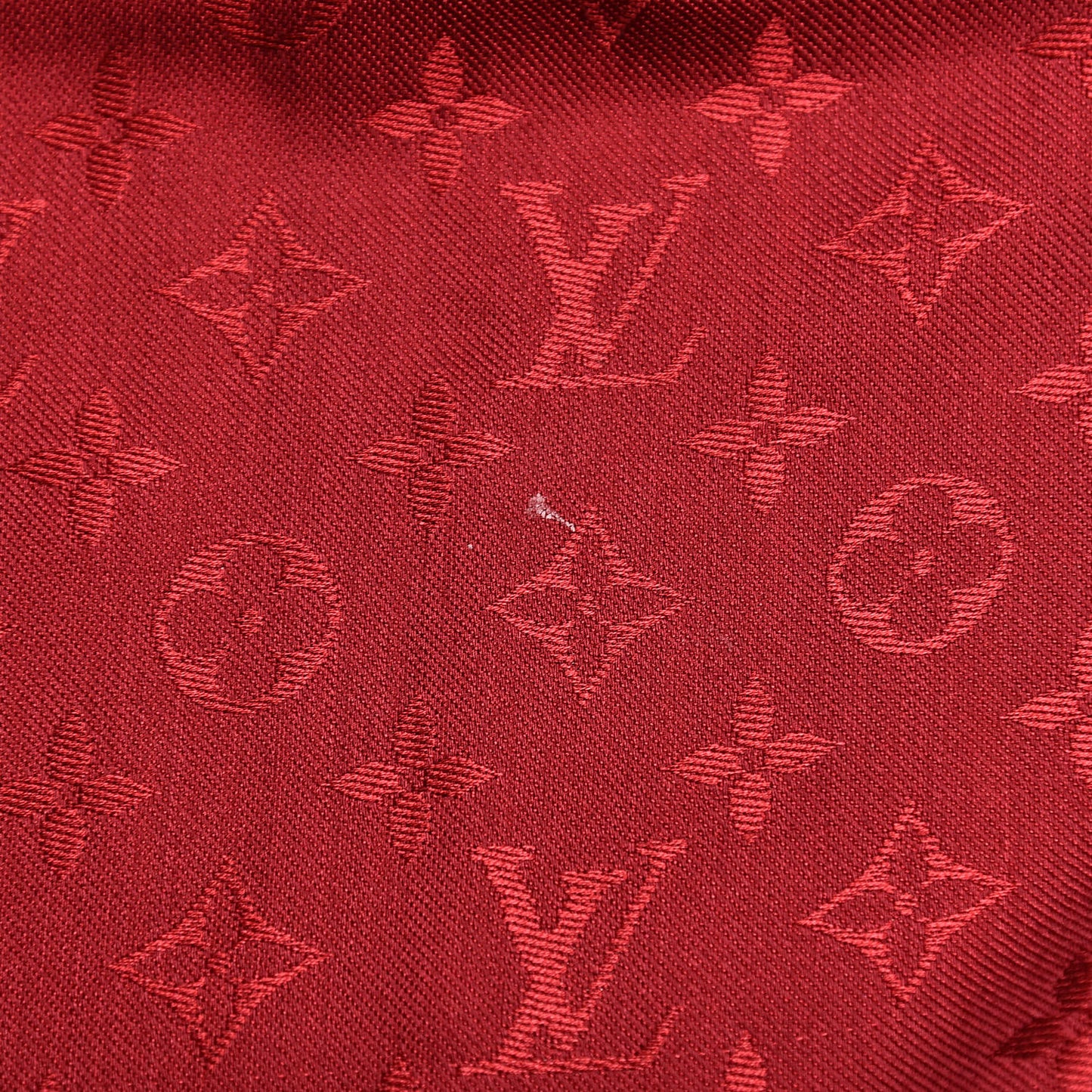 Silk Wool Monogram Shawl Pomme D'Amour