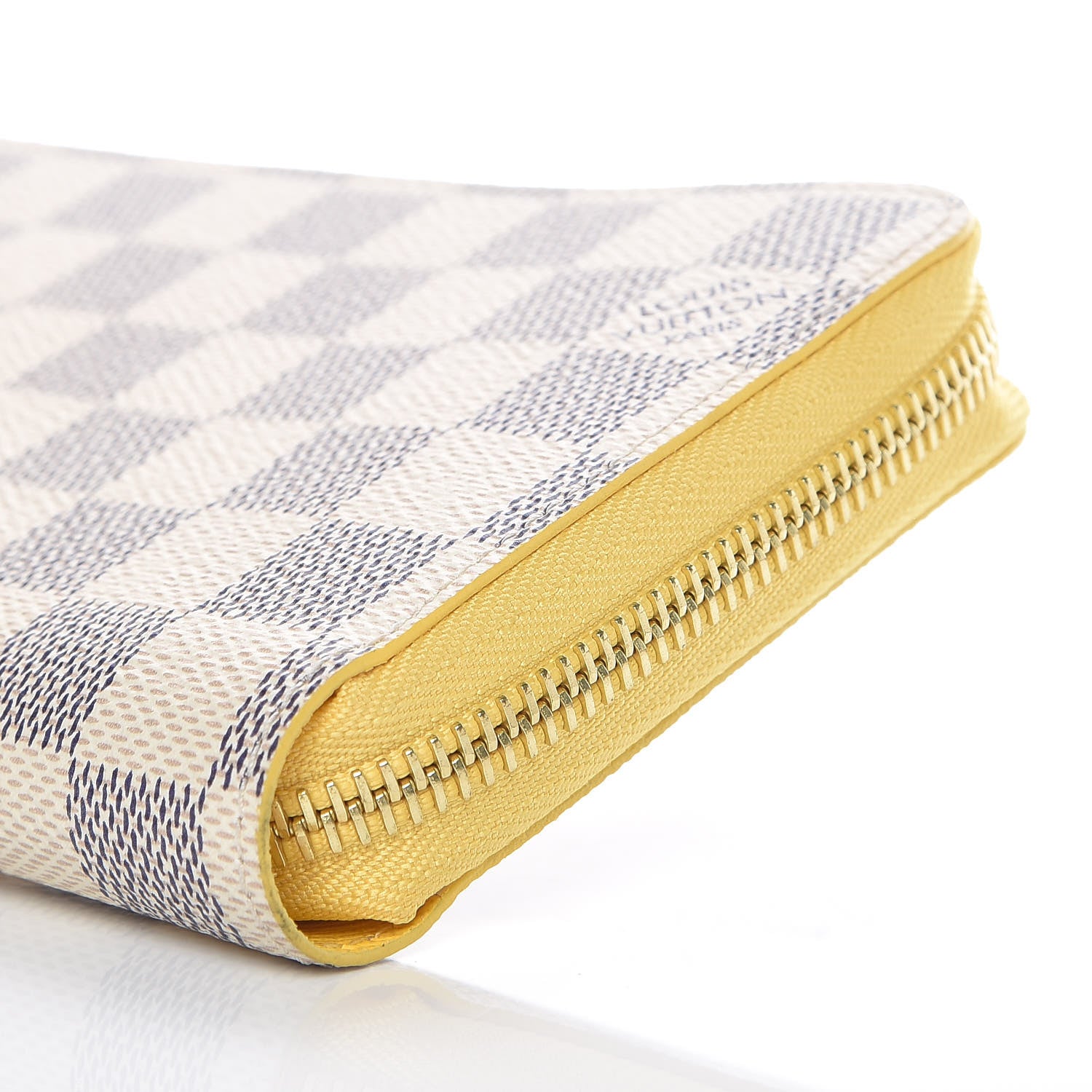 Louis Vuitton Damier Azur Zippy Wallet Jaune Pale 9 of 9