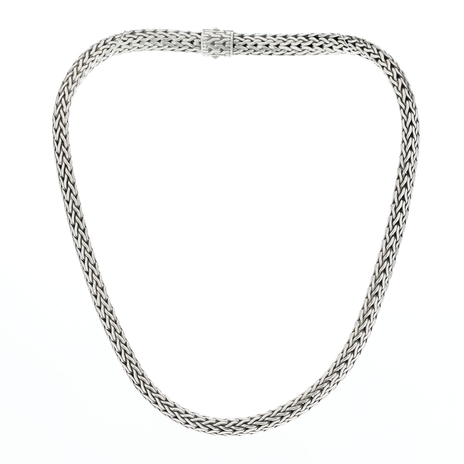 John Hardy Sterling Silver 7.5mm Classic Chain Necklace 16" 2 of 3