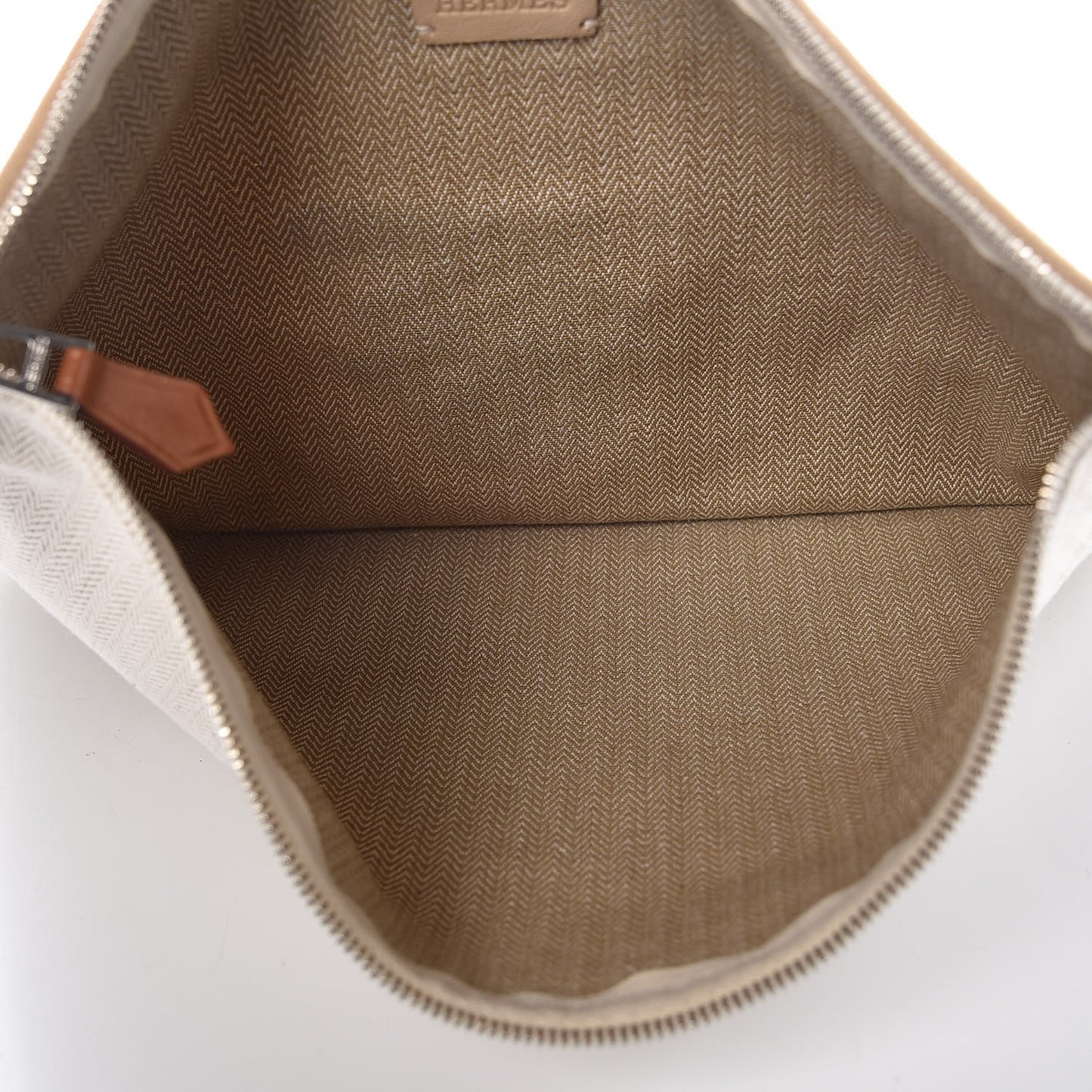 Toile Velvet Lambskin Tipi Print Flat Case Beige Coyote