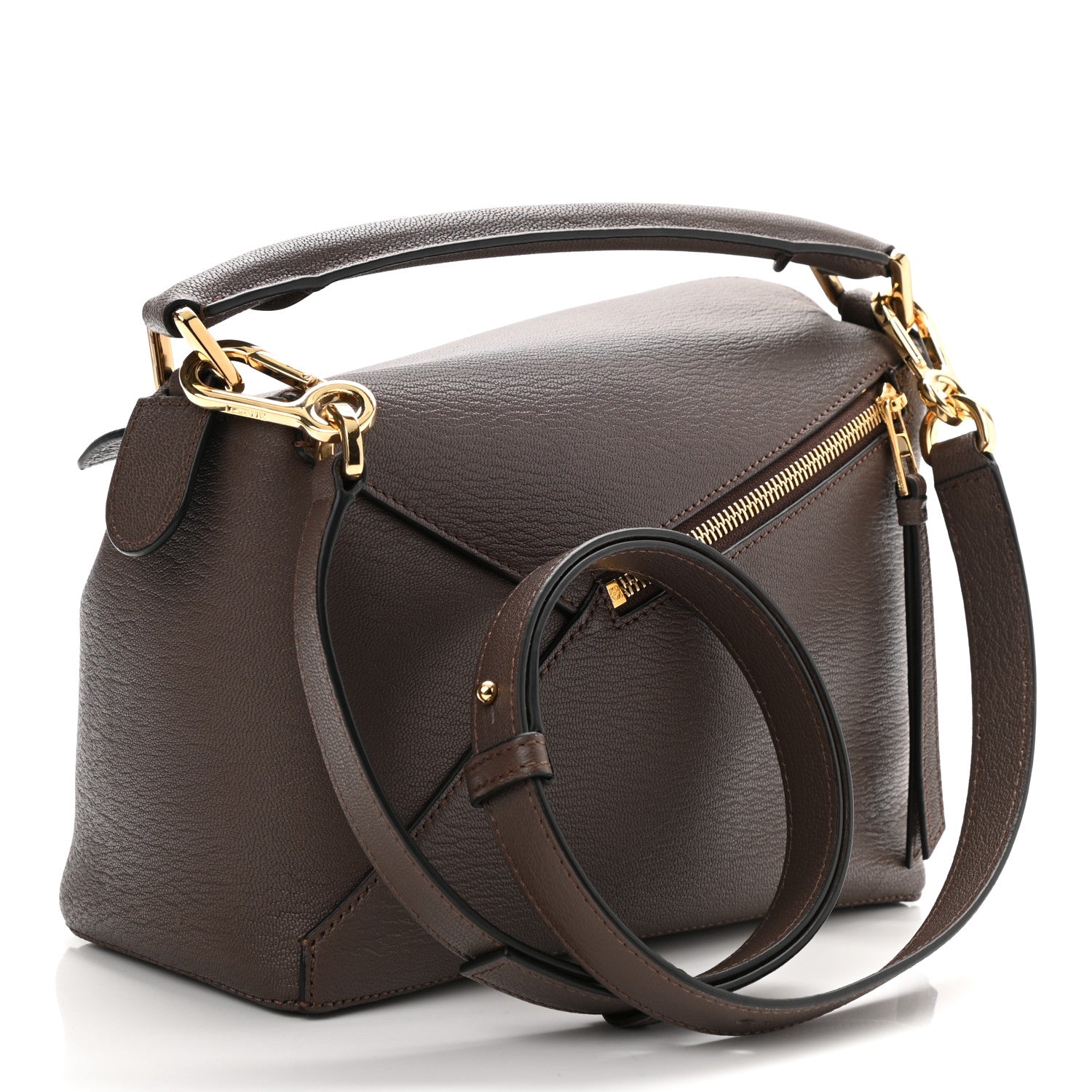 Loewe Goatskin Small Puzzle Edge Bag Taupe 2 of 6