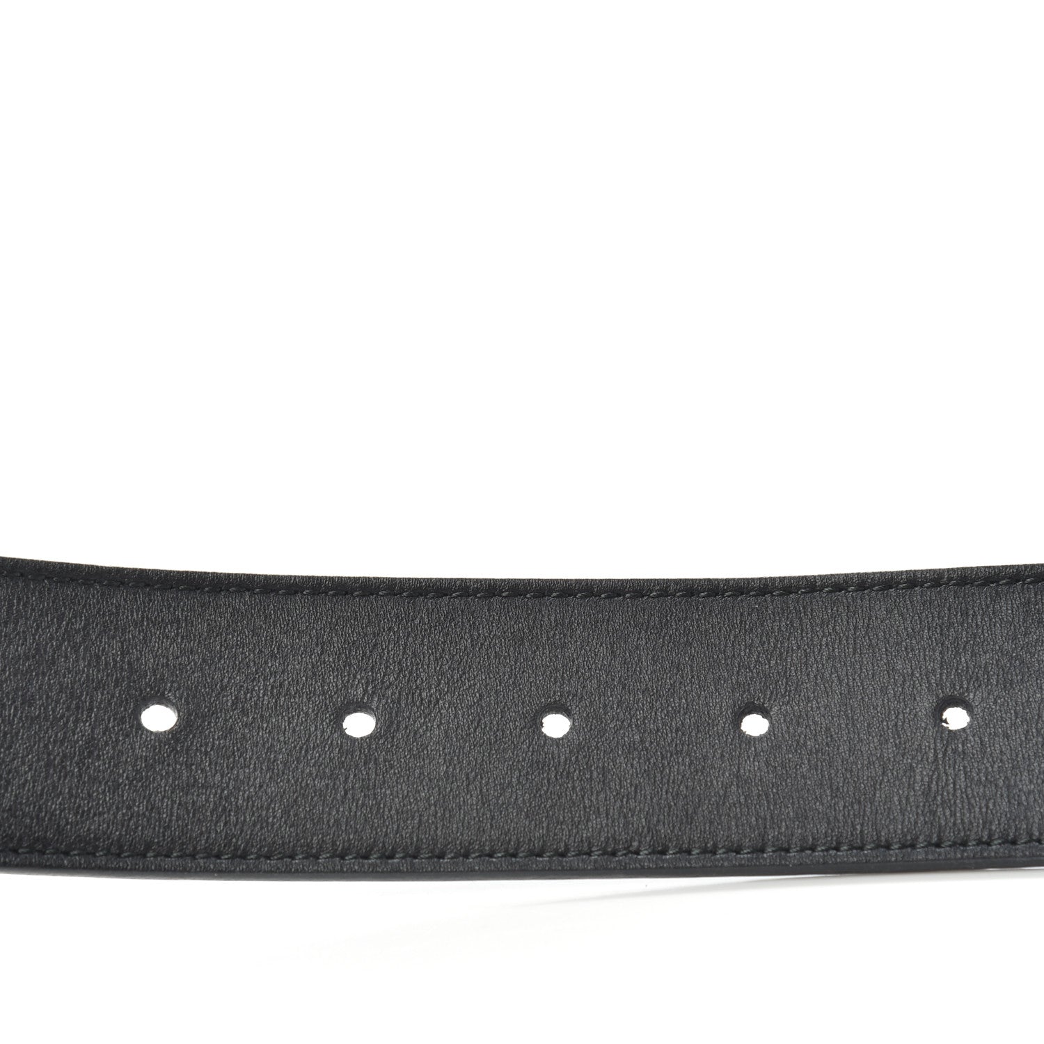 Gucci Moon Calfskin Pearl Double G 40mm Belt 85 34 Black Cream 5 of 6