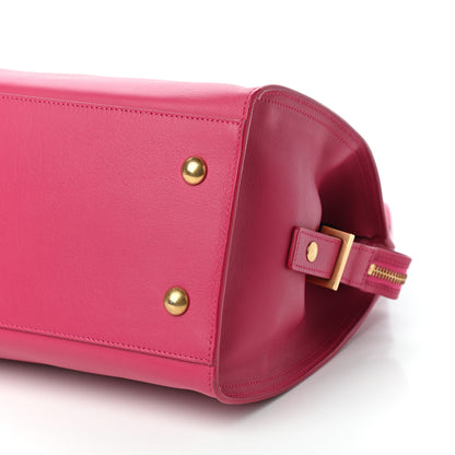 Saint Laurent Calfskin Small Classic Y Cabas Fuchsia 8 of 8