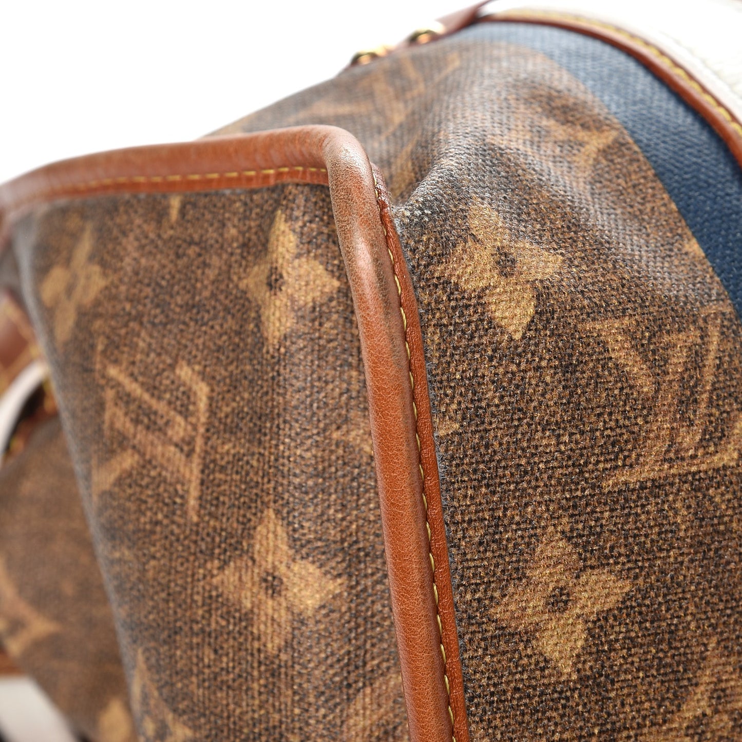 Monogram Rayures Tisse Sac GM Blue