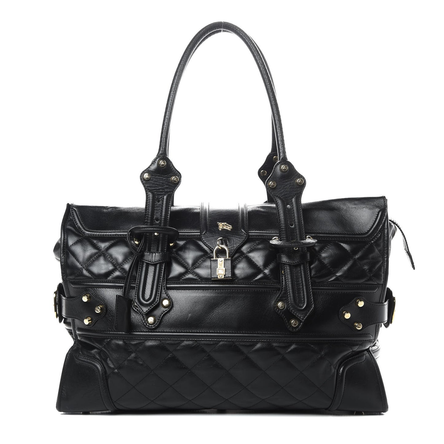 Calfskin Quilted XL Manor Tote Black