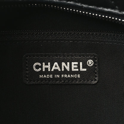 Chanel Lambskin Surpique Chevron Quilted Tote Black 6 of 11