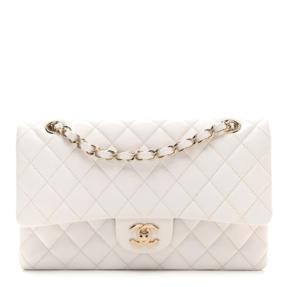 Chanel Caviar Quilted Medium Double Flap White 1 of 10