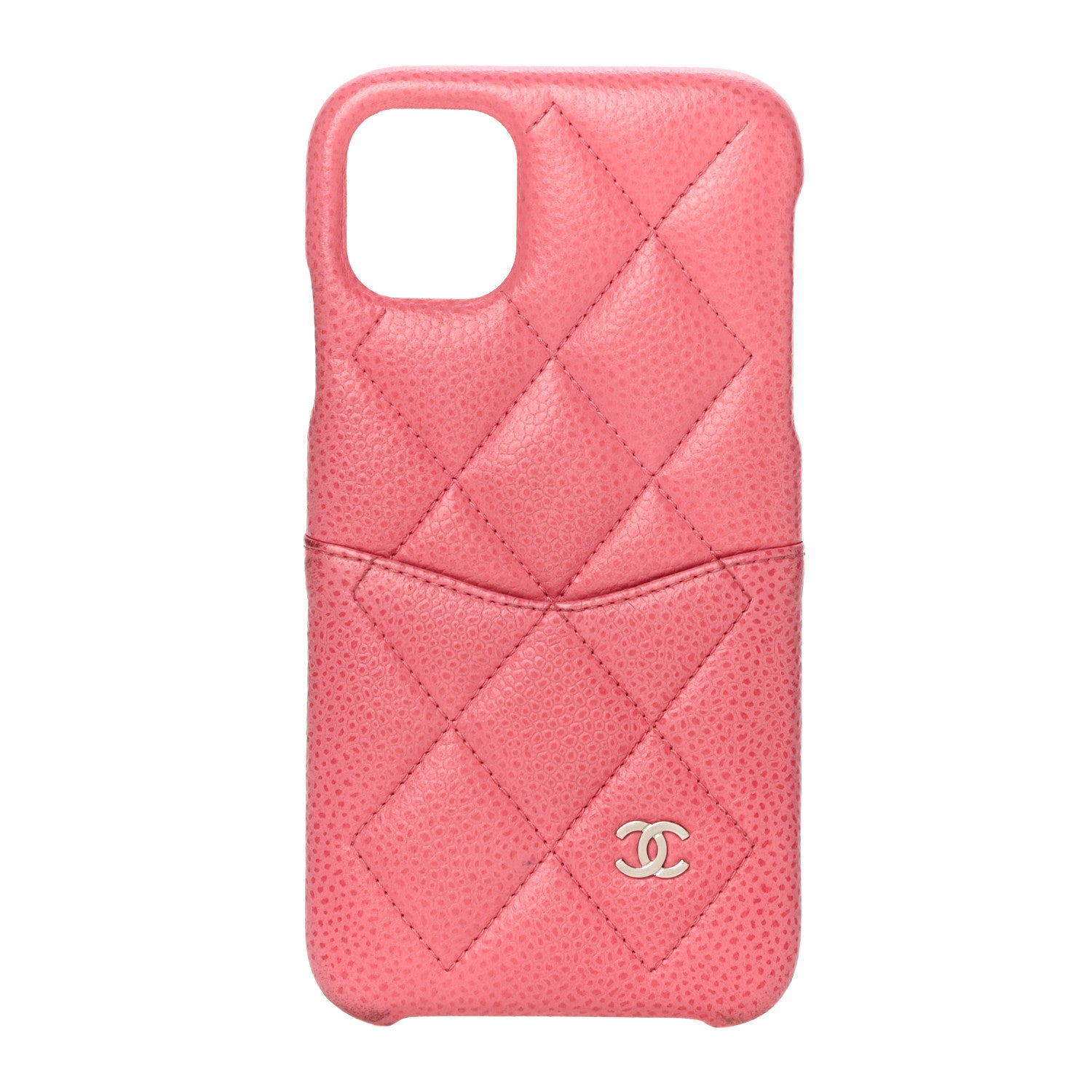 Chanel Caviar Quilted iPhone 11 Tech Case Pink 1 of 22