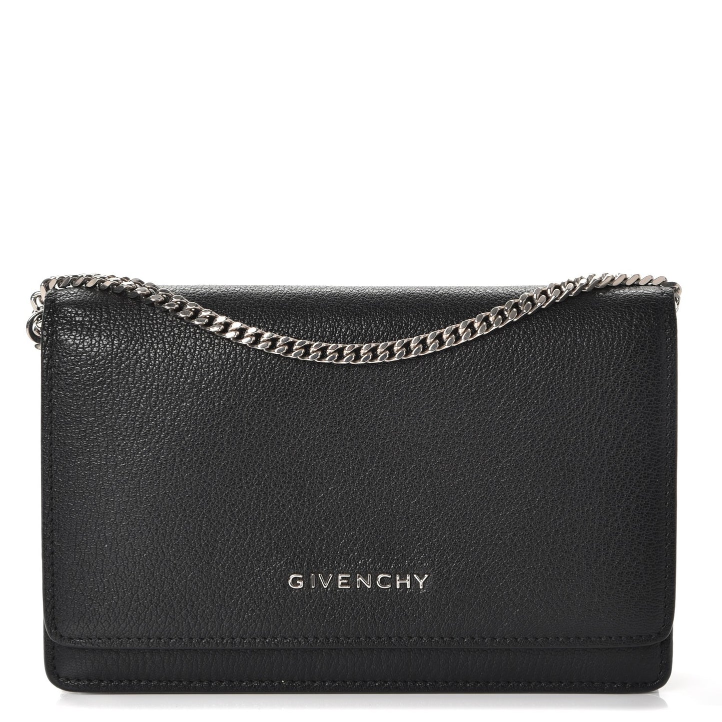 Sugar Goatskin Pandora Chain Wallet Black