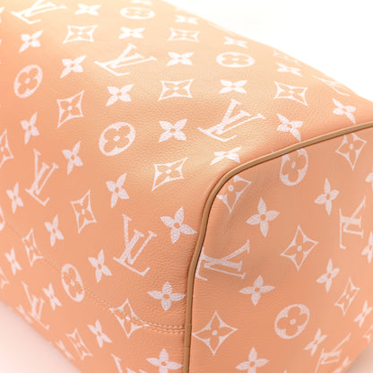 Louis Vuitton Calfskin Monogram Speedy P9 Bandouliere 40 Summer Peach 9 of 11