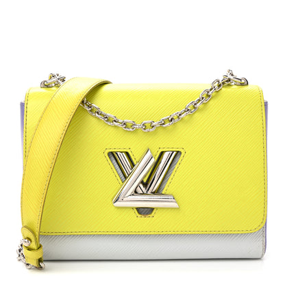 Louis Vuitton Epi Twist Shoulder Bag MM Purple Yellow Grey 1 of 12