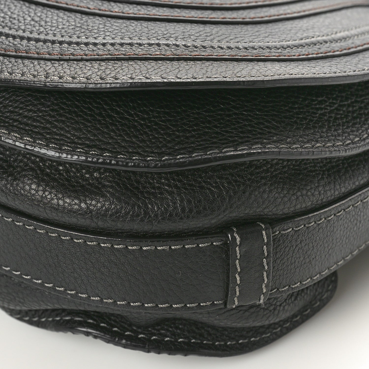 Chloe Calfskin Medium Marcie Round Crossbody Bag Black 5 of 16