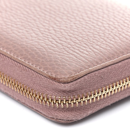 Gucci Dollar Calfskin GG Marmont Zip Around Wallet Porcelain Rose 14 of 16