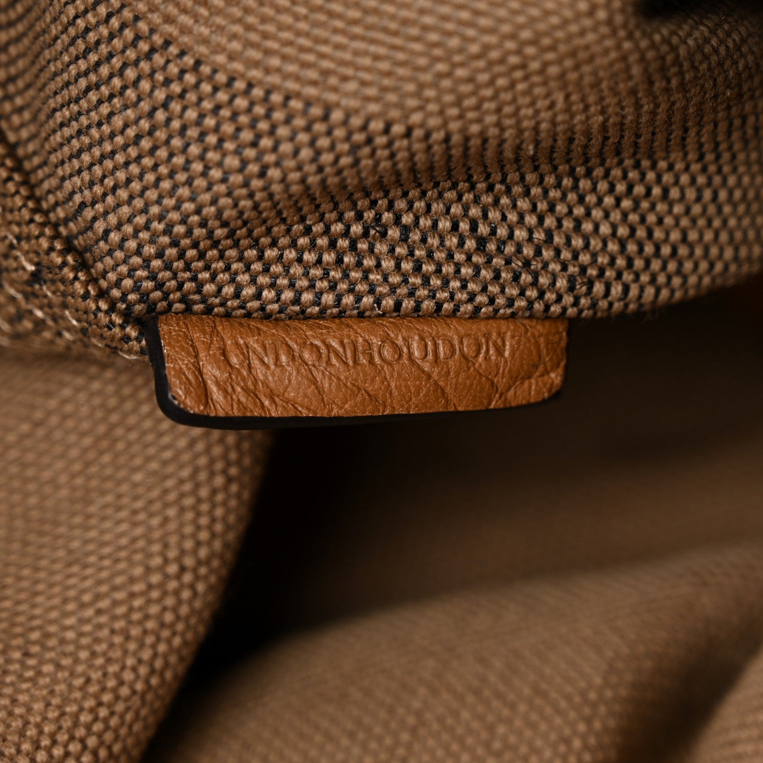 Burberry Grainy Calfskin Canvas Mega Check Medium Ashby Tassel Hobo Saddle Brown 7 of 13