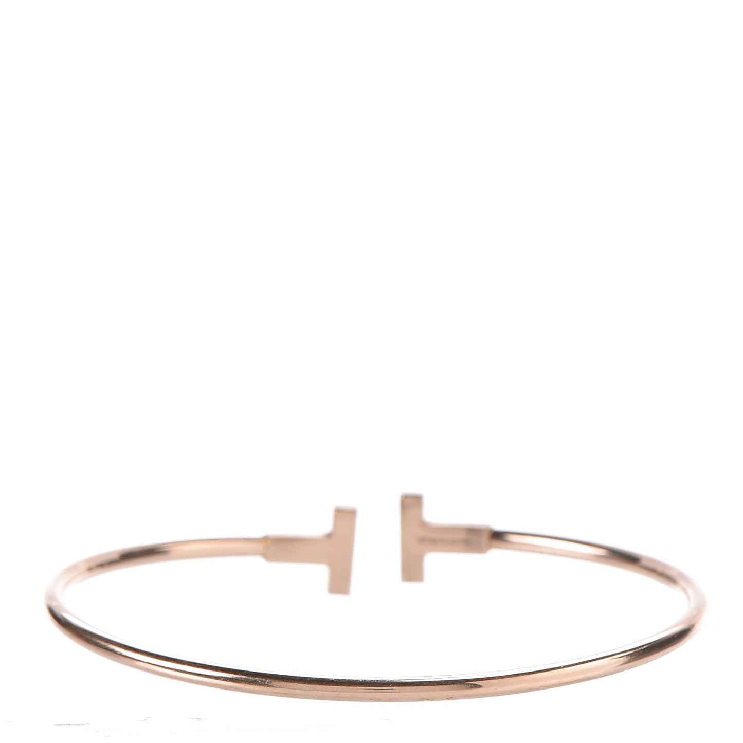 18K Rose Gold T Wire Bracelet