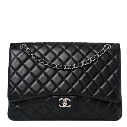 Chanel Lambskin Quilted Maxi Double Flap Black 1 of 13
