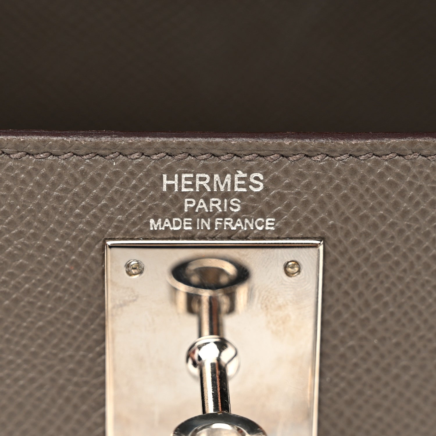 Hermes Epsom Kelly Sellier 28 Etain 6 of 12