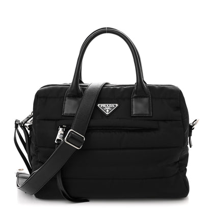 Prada Tessuto Nylon Bomber Tote Black 1 of 12