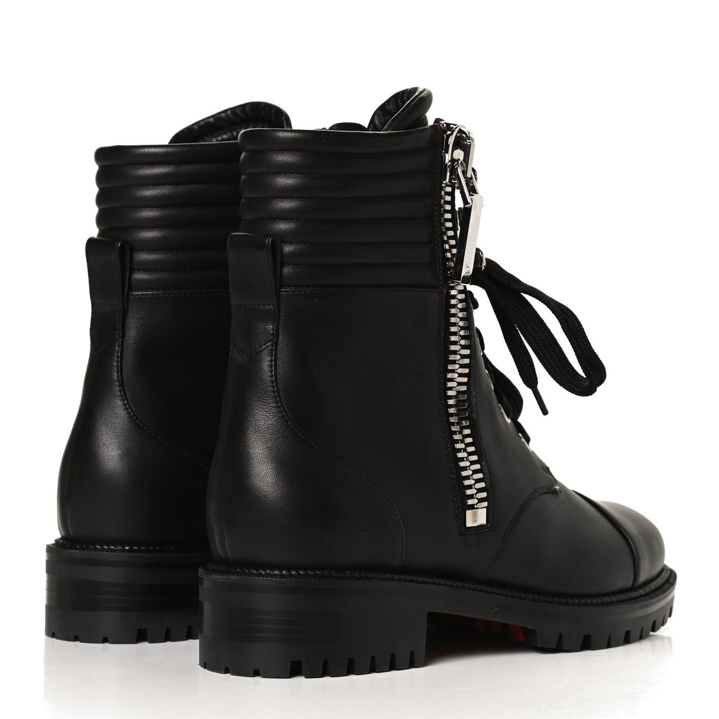 Calfskin Quilted En Hiver Boots 36.5 Black