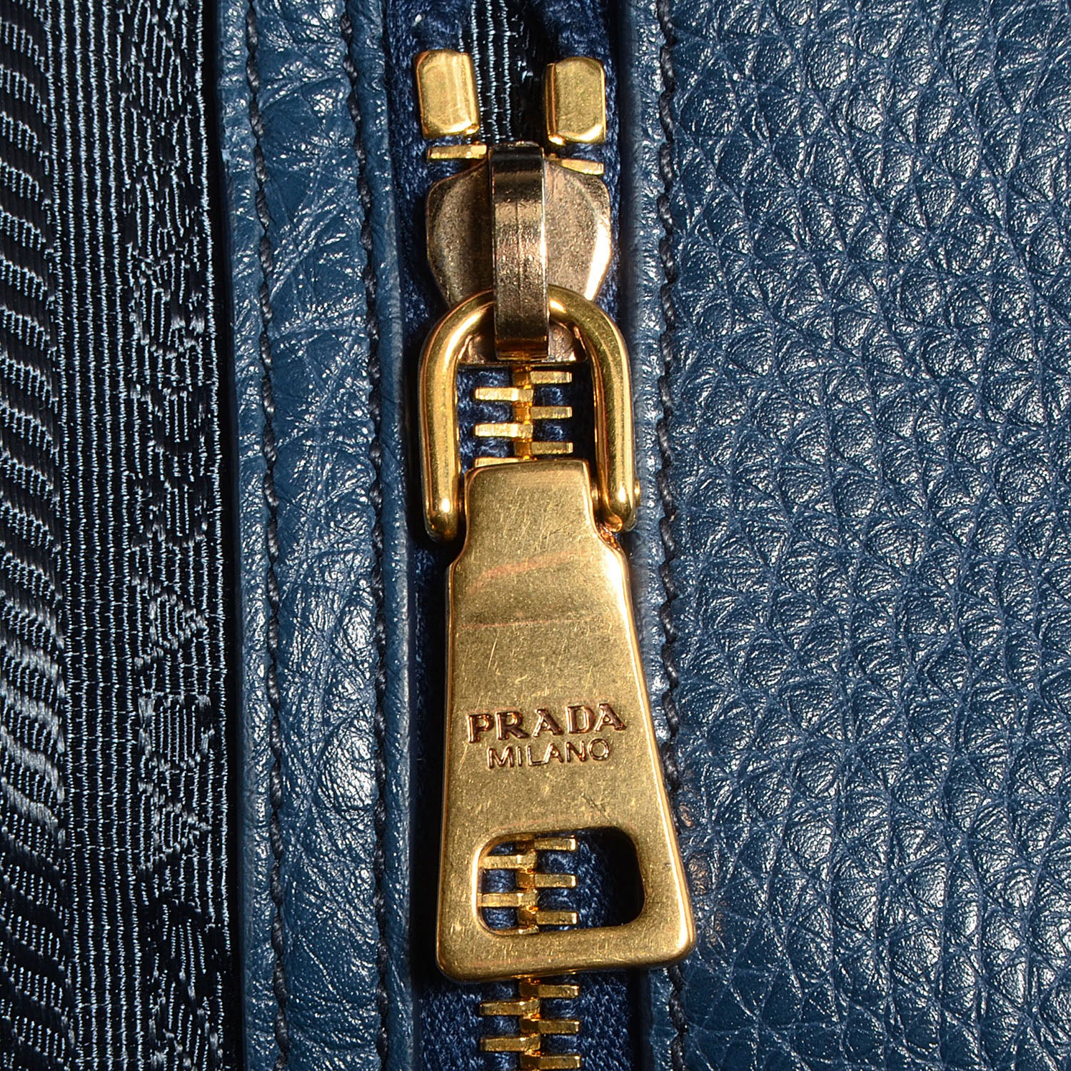 Prada Vitello Daino Handbag Bleuette 9 of 12
