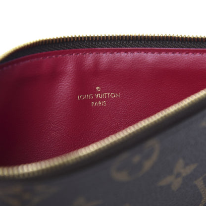 Louis Vuitton Monogram Felicie Chain Wallet Zippered Insert Fuchsia 7 of 7