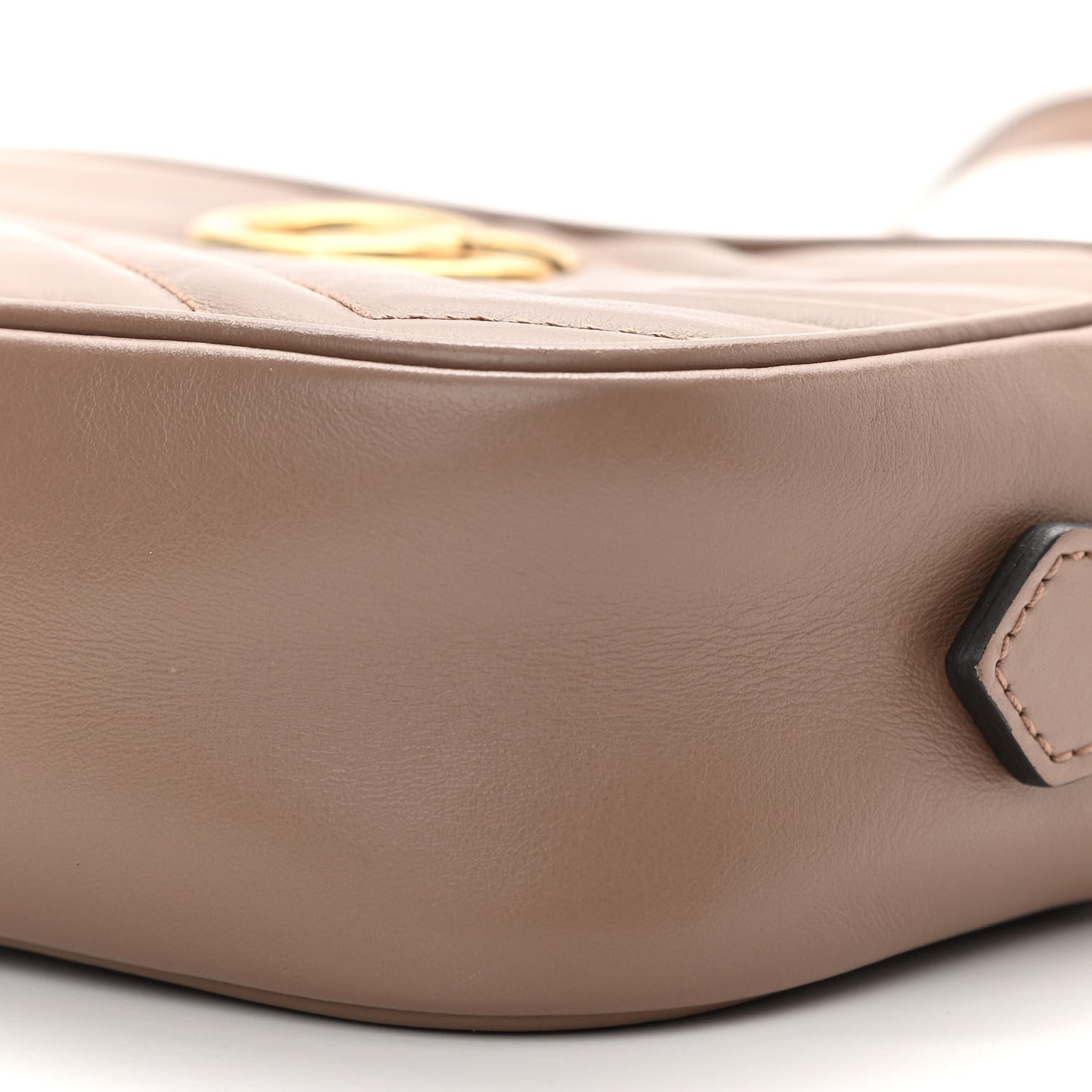 Calfskin Matelasse Mini GG Marmont Chain Shoulder Bag Porcelain Rose