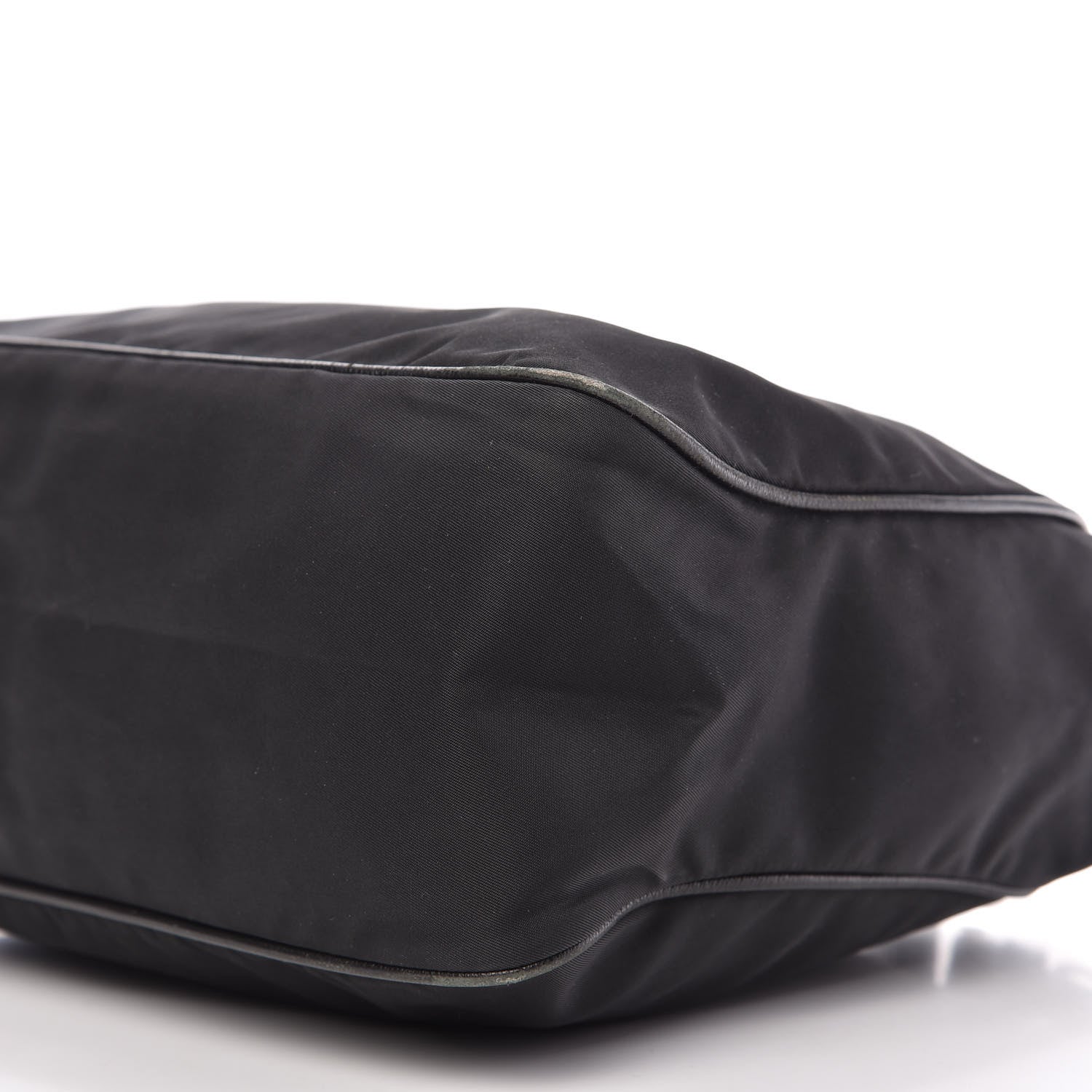 Prada Tessuto Nylon Saffiano Hobo Black 7 of 11