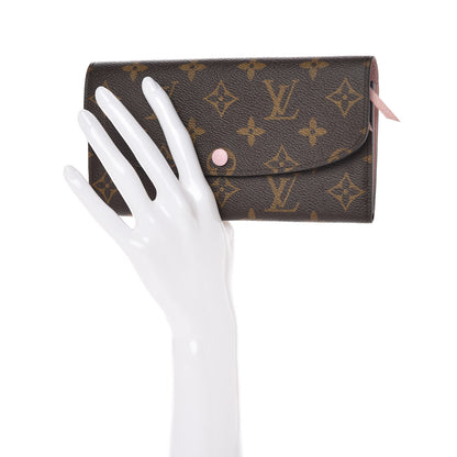 Louis Vuitton Monogram Emilie Wallet Rose Ballerine 2 of 7