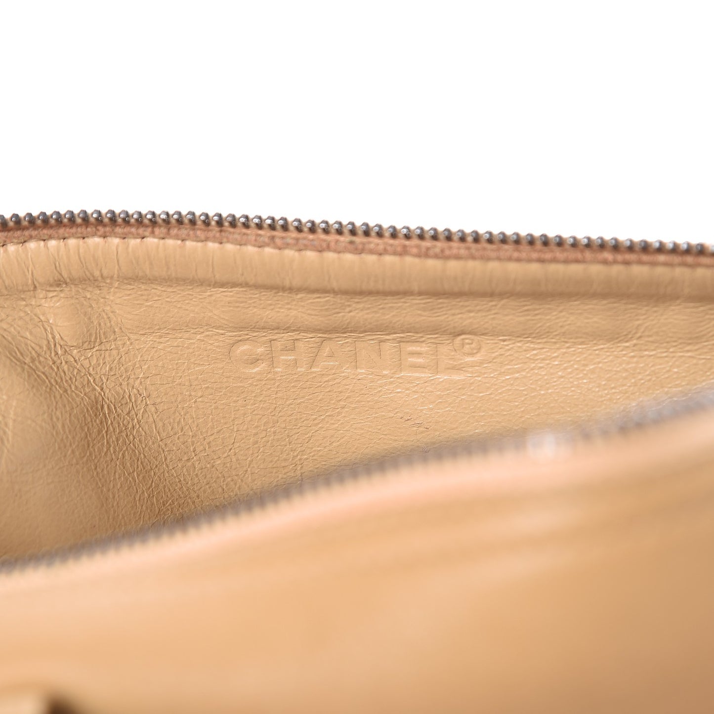 Lambskin CC Shoulder Bag Beige
