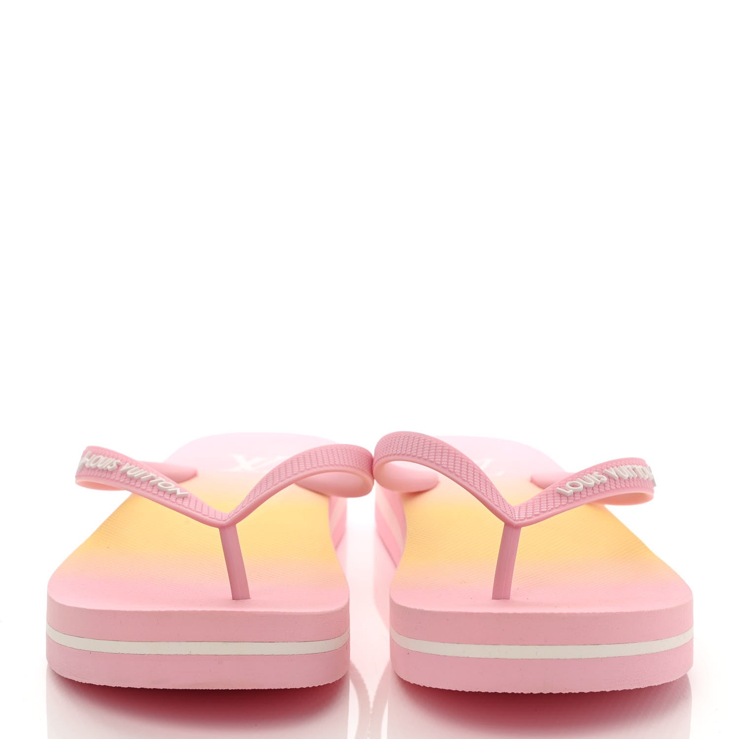 Louis Vuitton Rubber Arcade Flat Thong Sandals 40 Rose 2 of 10