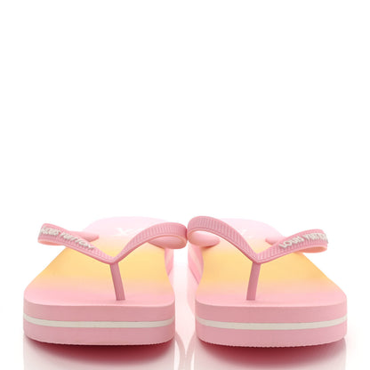 Louis Vuitton Rubber Arcade Flat Thong Sandals 40 Rose 2 of 10
