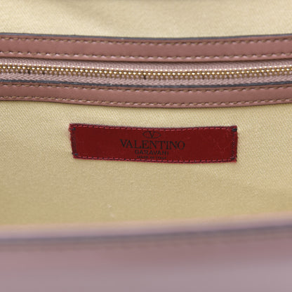 Valentino Garavani Patent Large Glam Lock Rockstud Flap Dark Blush 5 of 12